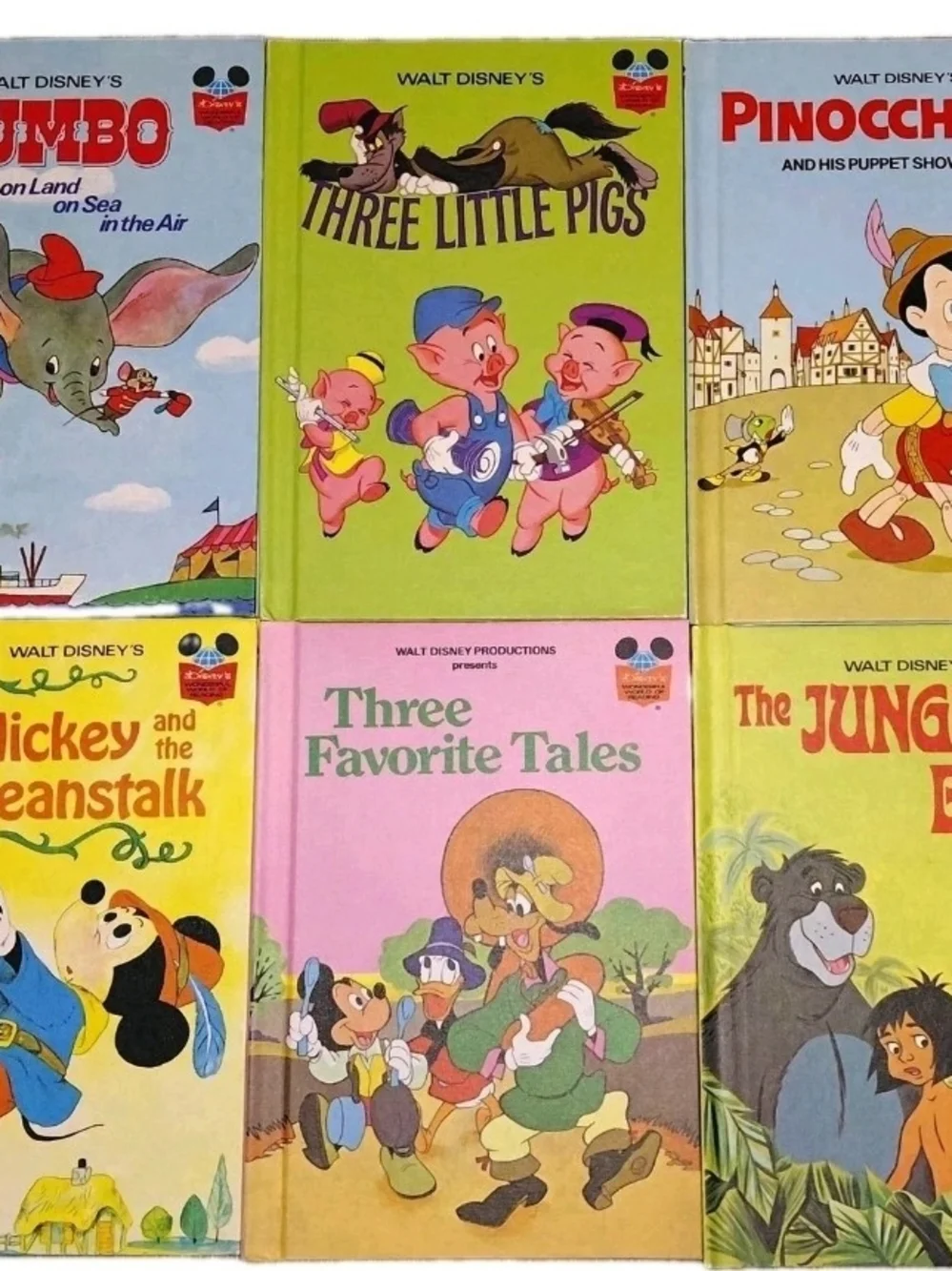 Lot of 26 Vintage Disney's Wonderful World of Reading Hardcover Books Mix